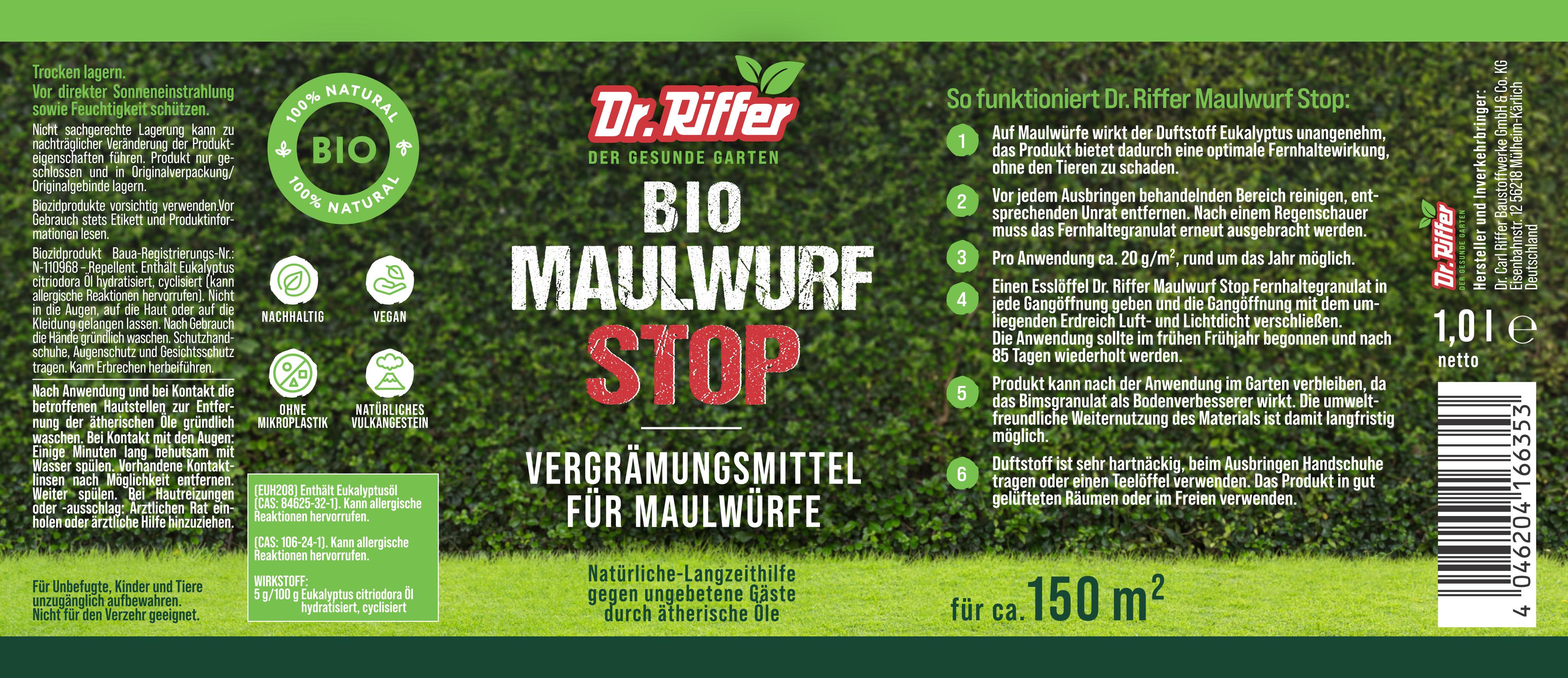 Dr. Riffer Maulwurf Stop